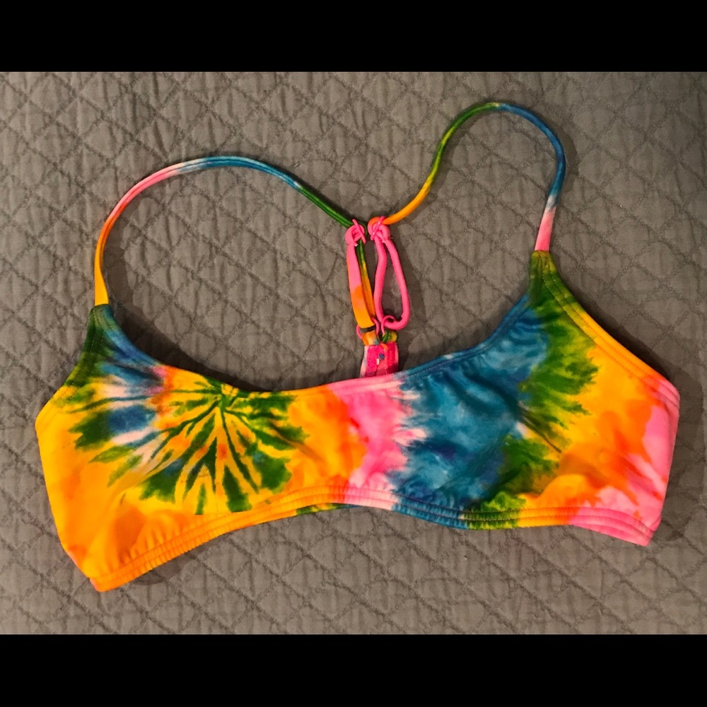 billabong tie dye bikini top